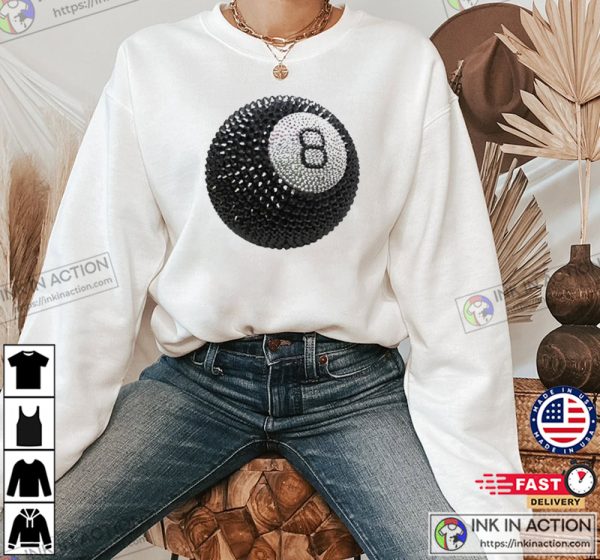 Lucky 8 Ball Dtubbed Trendy T-shirt