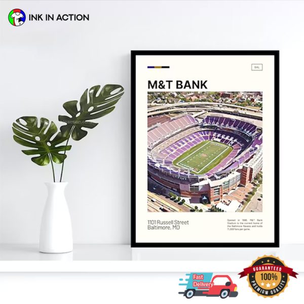 M&T Bank Stadium NFL Baltimore Ravens Poster