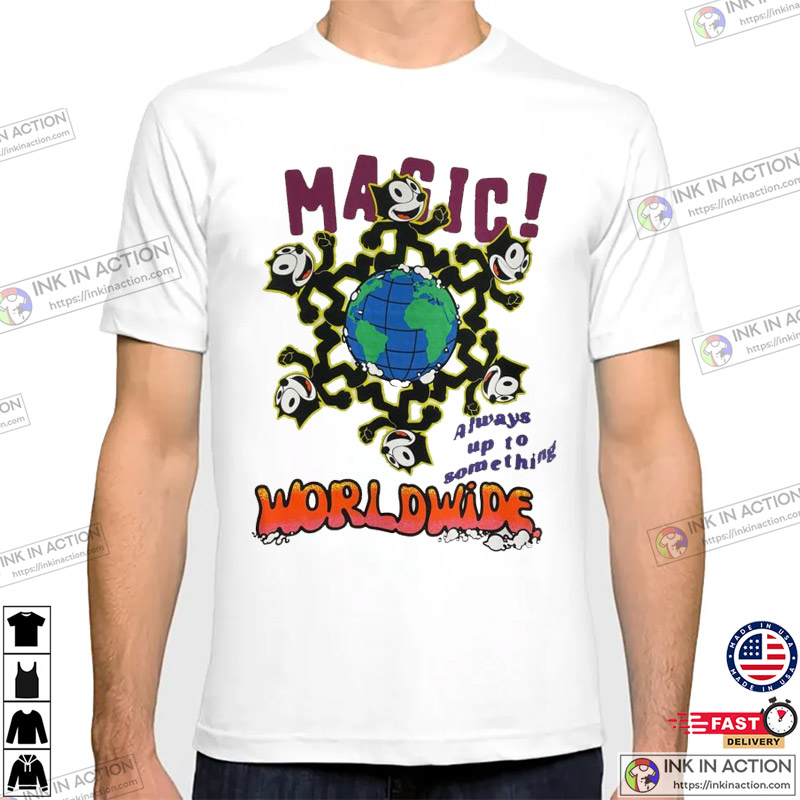 Magic Worldwide Felix The Cat Cartoon T-Shirt
