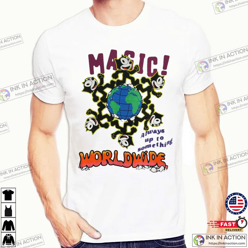Magic Worldwide Felix The Cat Cartoon T-Shirt