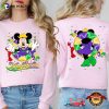 Mardi Gras Fat Tuesday Intro Minnie Mouse Disneyland Trip 2 Sided T-Shirt