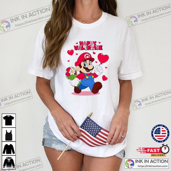 Mario Valentines Day T-shirt