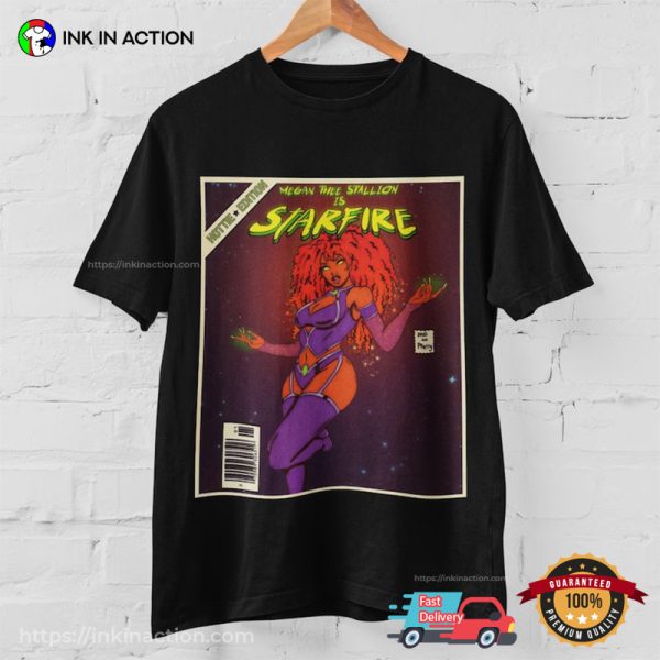 Megan Thee Stallion Is Starfire Hottie Edition Comic T-Shirt