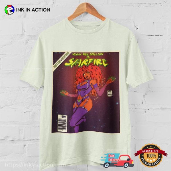 Megan Thee Stallion Is Starfire Hottie Edition Comic T-Shirt