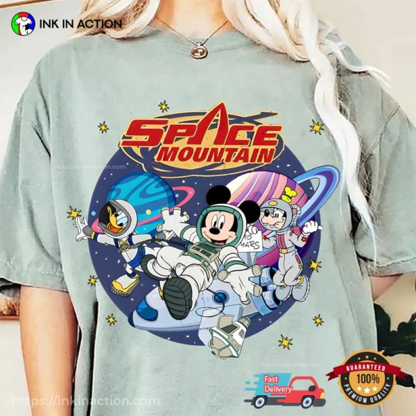 Mickey Mouse And Friends Space Mountain Disney World Comfort Colors T-shirt