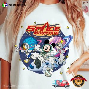 Mickey Mouse And Friends space mountain disney world Comfort Colors T Shirt 3