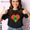Minecraft Creeper Valentine Game Fans T-Shirt