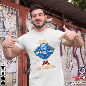 Minnesota Golden Gophers Quick Lane Bowl Champions 2023 Football T Shirt 3