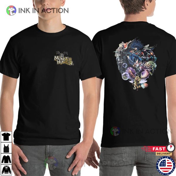 Monster Hunter CAPCOM Adventure Game 2 Sided T-Shirt