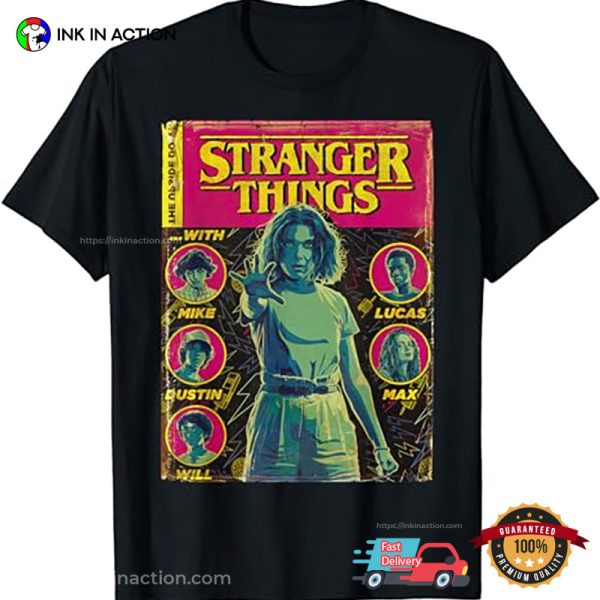 Netflix Stranger Things Comic Cover T-Shirt, Stranger Things Merch