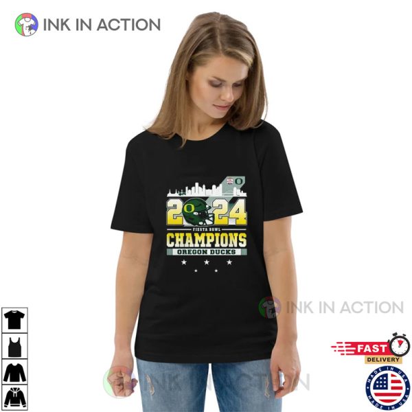 Oregon Ducks Skyline 2024 Fiesta Bowl Champions Shirt