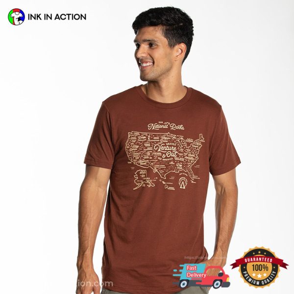 Out National Park Map Trending Tee