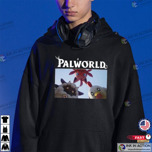 PALWORLD Funny Pokemon Game T-Shirt