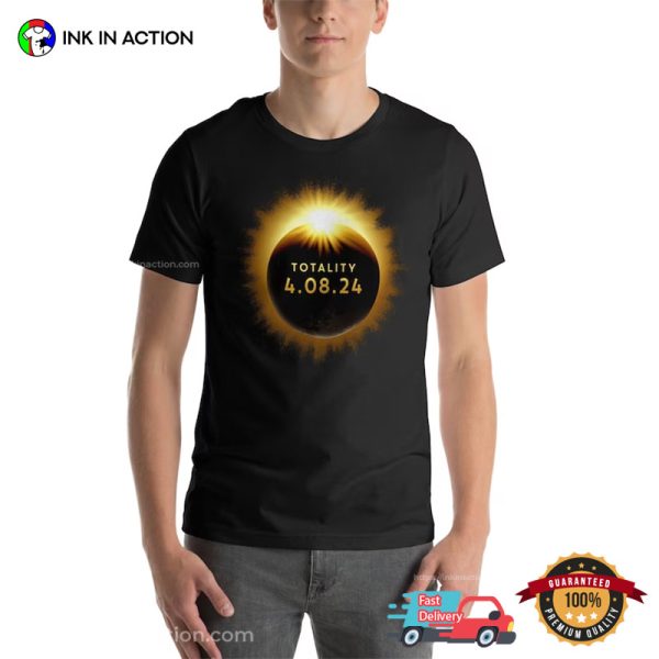 Path Of Totality Solar Eclipse 2024 April 8th Event T-Shirt, Full Eclipse 2024 Merch