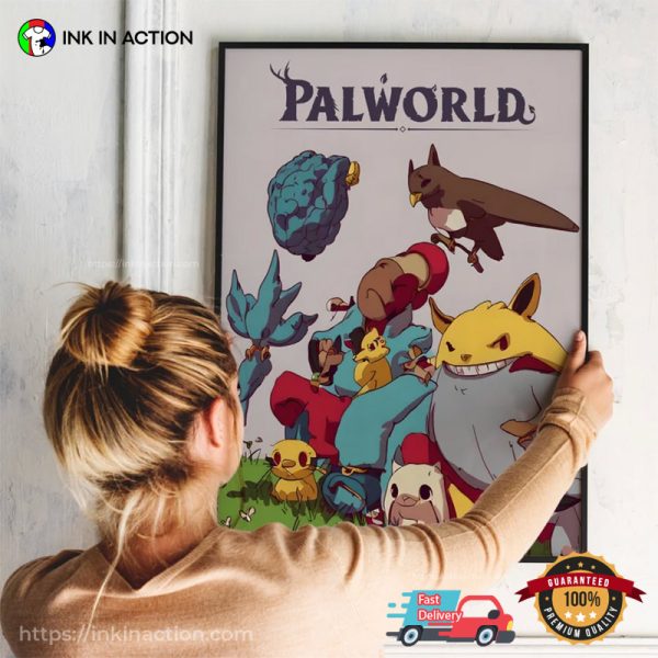 Palworld Gaming Room Wall Art