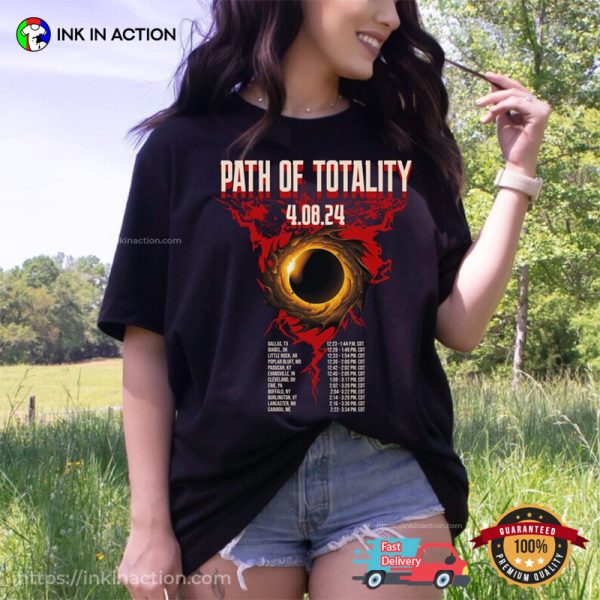 Path Of Totality Solar Eclipse 2024 T-Shirt