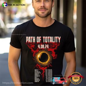 Path Of Totality solar eclipse 2024 T Shirt 3