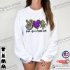Peace Love Mardi Gras Glitter Art T-Shirt, Mardi Gra Tuesday Apparel