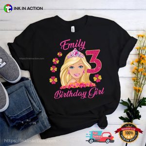 Personalized Birthday Girl Blonde Princess Tee 2