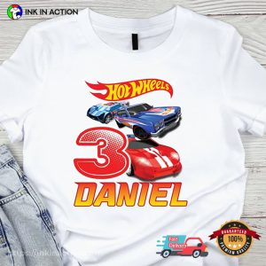 Personalized Hot Wheels Sport Car Birthday Boy T Shirt 1