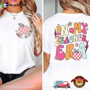 Personalized In My Teacher Era Apple Groovy 2 Sided T Shirt 2