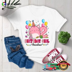 Personalized Squishmallow Tiger Birthday Girl Tee 1