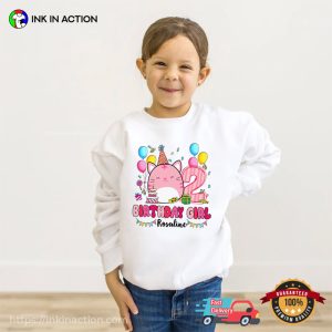 Personalized Squishmallow Tiger Birthday Girl Tee
