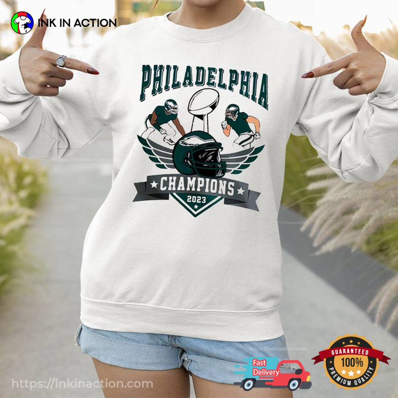 Philadelphia Champions Super Bowl LVIII 2023 Vintage Eagles Shirt