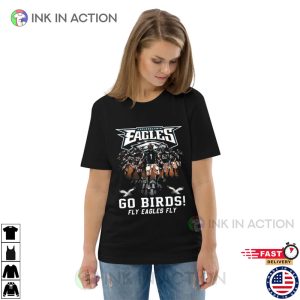 Philadelphia Eagles Go Birds Fly Eagles Fly 2023 Football Team T-Shirt
