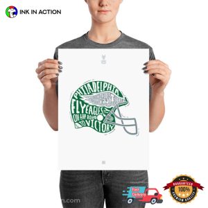 Philadelphia Fly Eagles Fly On The Road To Victiry Wall Art, superbowl sunday 2024 Merch 2