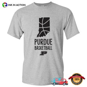 Purdue Boilermakers Basketball Brush State T Shirt 1