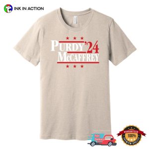 Purdy & McCaffrey '24 Parody Campaign Tee, brock purdy merch 2