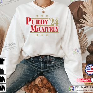 Purdy & McCaffrey ’24 Parody Campaign Tee, Brock Purdy Merch