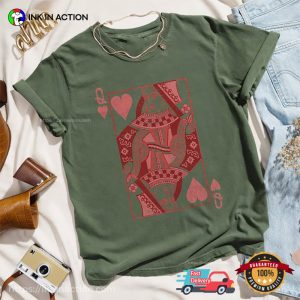 Queen Of Hearts Comfort Colors T Shirt, valentine gift ideas 1
