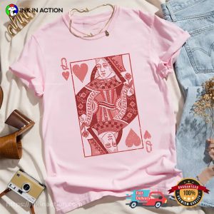 Queen Of Hearts Comfort Colors T Shirt, valentine gift ideas 3