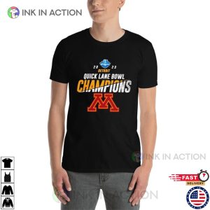 Quick Lane Bowl Champions 2023 Minnesota Golden Gophers Football Team T Shirt 2