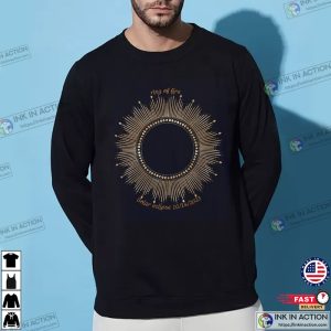 Ring Of Fire Solar Eclipse Oct 14th Astrology T-Shirt, 2024 Total Solar Eclipse Path