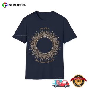 Ring Of Fire Solar eclipse Oct 14th Astrology T-Shirt, 2024 total solar eclipse path