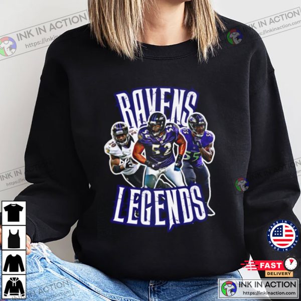 Ravens Legends NFL Champs T-Shirt, Baltimore Football Apparel