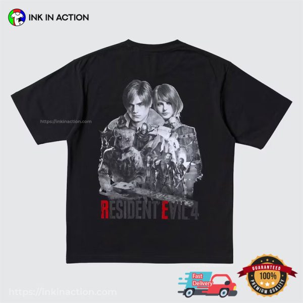 Resident Evil 4 Remake CAPCOM Horror Game 2 Sided T-Shirt