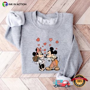 Retro Disney Mickey Minnie Couple 90s shirt for valentine's day 4