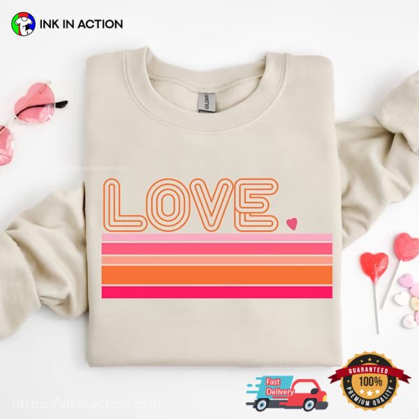 Retro Love Shirt For Valentine’s Day