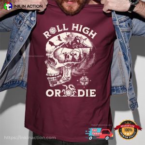 Roll High Or Die Fantasy D&D Board Game T-Shirt