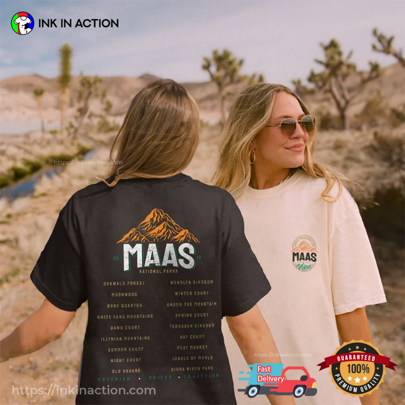 Sarah J Maas National Parks Shirt, Sarah Maas Books Series Merch