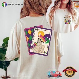 Skeleton Joker carnival mardi gras Comfort Colors T Shirt 1