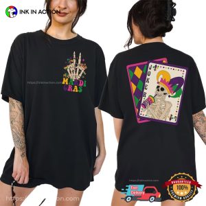 Skeleton Joker carnival mardi gras Comfort Colors T Shirt 2