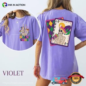 Skeleton Joker carnival mardi gras Comfort Colors T Shirt 3