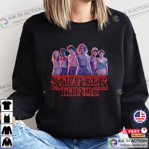 Stranger Things Group Cast Horror Series T Shirt 2