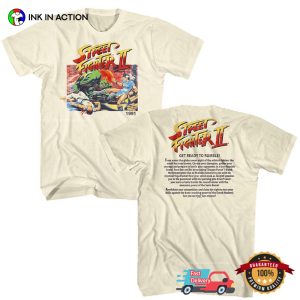 Street Fighter 2 1991 Get Ready To Rumble Capcom 2 Sided T Shirt 2