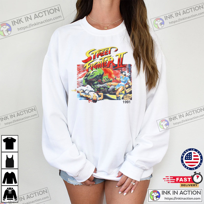 Street Fighter 2 1991 Vintage Arcade T-Shirt